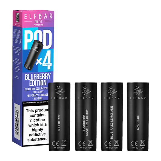 BLUEBERRY EDITION ELFBAR 4IN1 PODS - Vapeslough