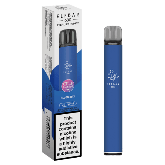 BLUEBERRY - ELFBAR 600 PREFILLED POD KIT - Vapeslough