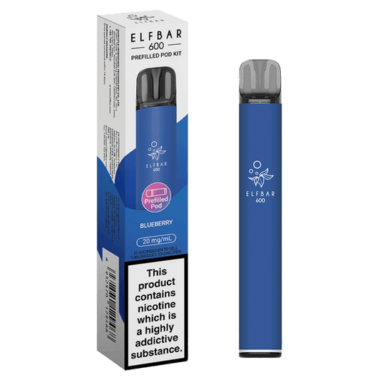 BLUEBERRY - ELFBAR 600 PREFILLED POD KIT - Vapeslough
