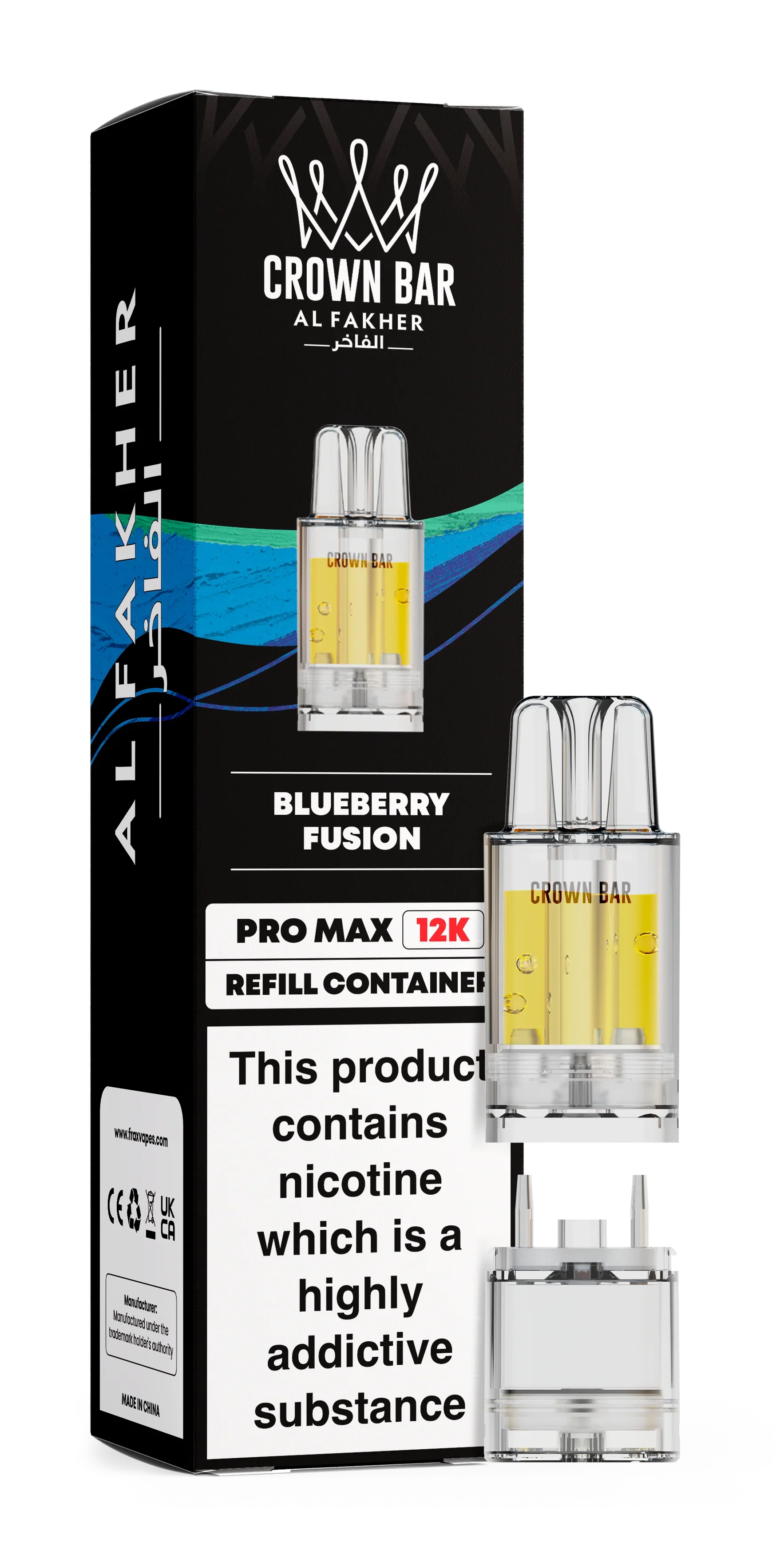 Blueberry Fusion Al Fakher Crown Bar Pro Max 12K Refill Pod - Vapeslough