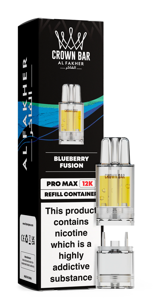 Blueberry Fusion Al Fakher Crown Bar Pro Max 12K Refill Pod - Vapeslough