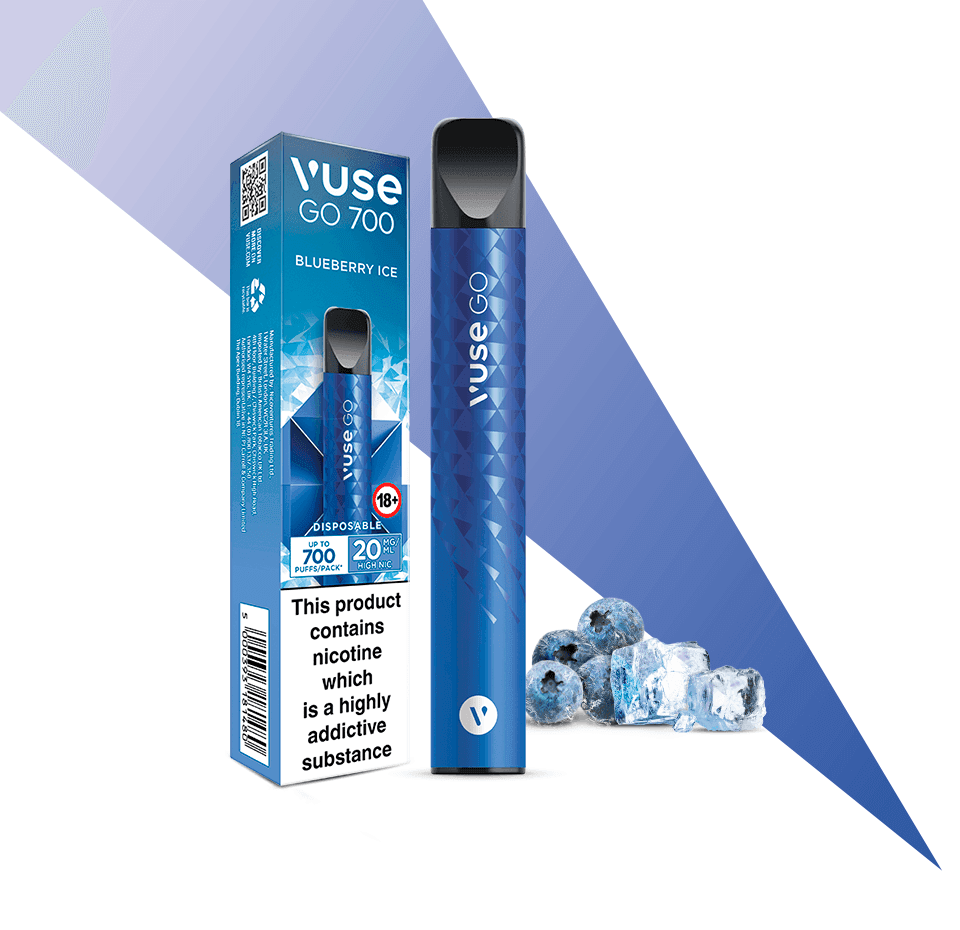 BLUEBERRY ICE DISPOSABLE VAPE BY VUSE GO 700 - 20MG - Vapeslough