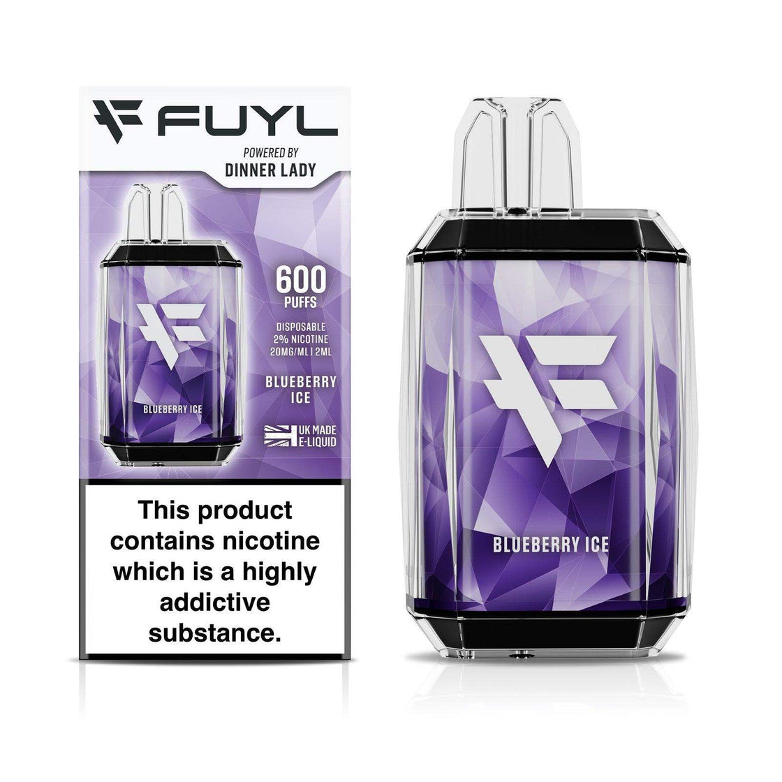 BLUEBERRY ICE - FUYL DISPOSABLE VAPE 600 SERIES - Vapeslough