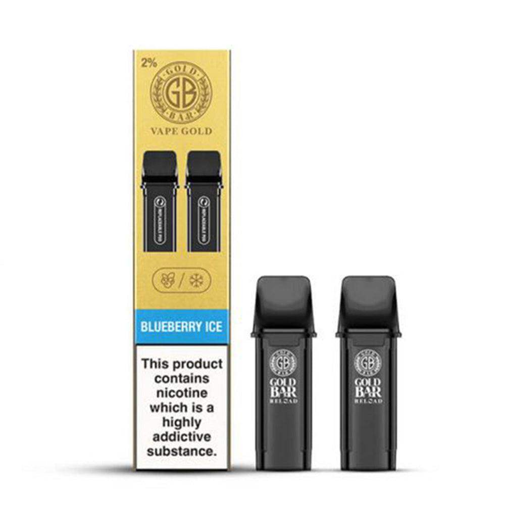 BLUEBERRY ICE - GOLD BAR RELOAD PRE-FILLED PODS BY GOLD BAR - PACK OF 2 - Vapeslough