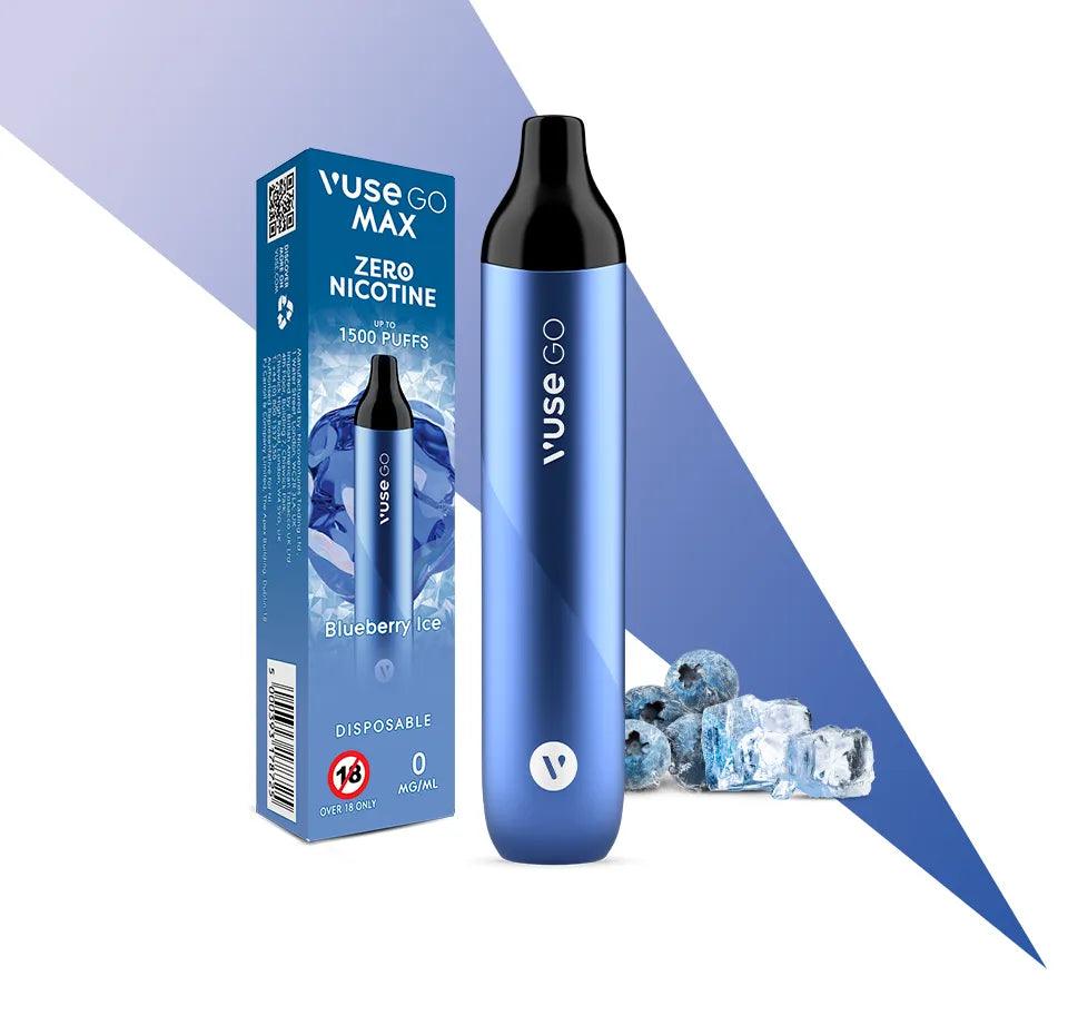 BLUEBERRY ICE VUSE GO MAX DISPOSABLE VAPE BY VUSE - ZERO NICOTINE - Vapeslough