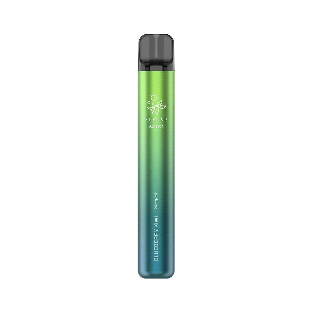 BLUEBERRY KIWI ELFBAR 600V2 DISPOSABLE VAPE BY ELF BAR - 20MG(2%) - Vapeslough