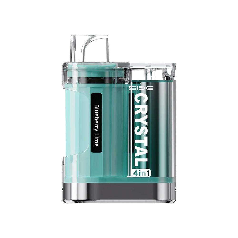 BLUEBERRY LIME - SKE CRYSTAL 4IN1 POD SYSTEM DEVICE KIT - 2400PUFFS - Vapeslough