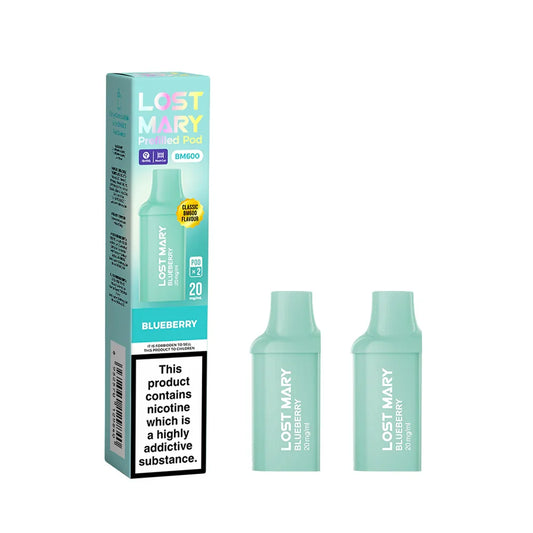 BLUEBERRY LOST MARY BM600 PODS (PACK OF 2) - Vapeslough