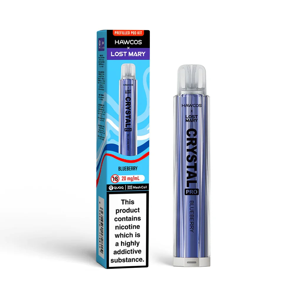 Blueberry Lost Mary x Hawcos Crystal Pro 600 - Vapeslough