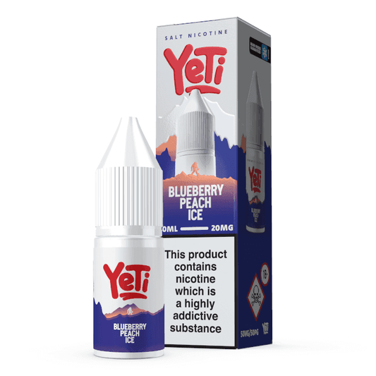 BLUEBERRY PEACH ICE 10ML NIC SALT E-LIQUID BY YETI SUMMIT - 10MG | 20MG - Vapeslough