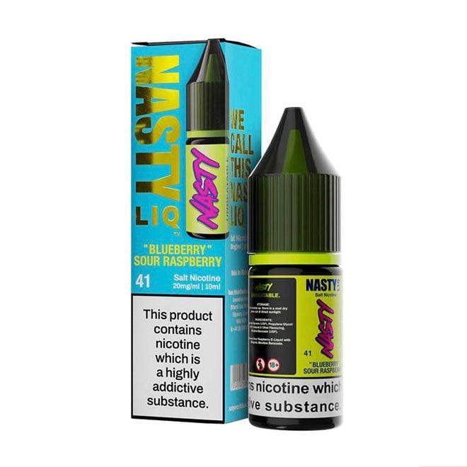 BLUEBERRY SOUR RASPBERRY 10ML E LIQUID NICOTINE SALT BY NASTY LIQ - Vapeslough