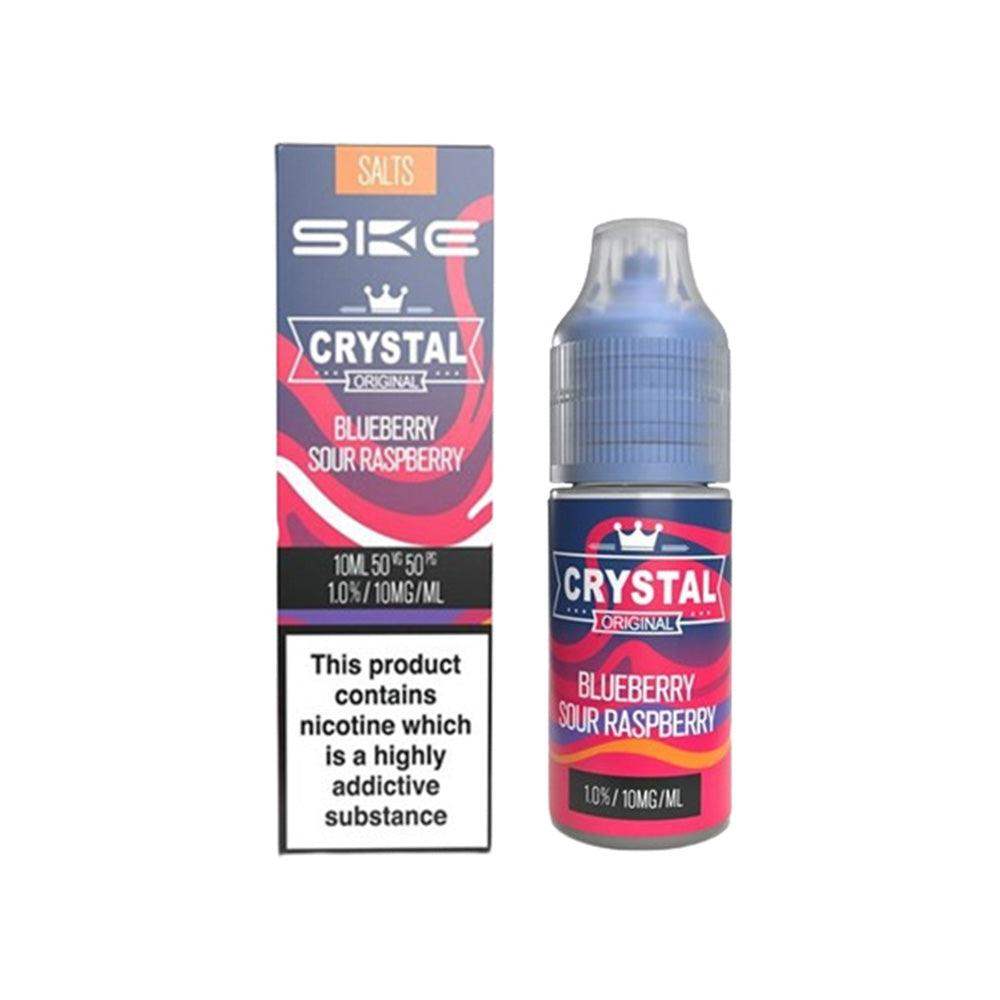 BLUEBERRY SOUR RASPBERRY 10ML NIC SALT E-LIQUID BY SKE CRYSTAL ORIGINAL - Vapeslough