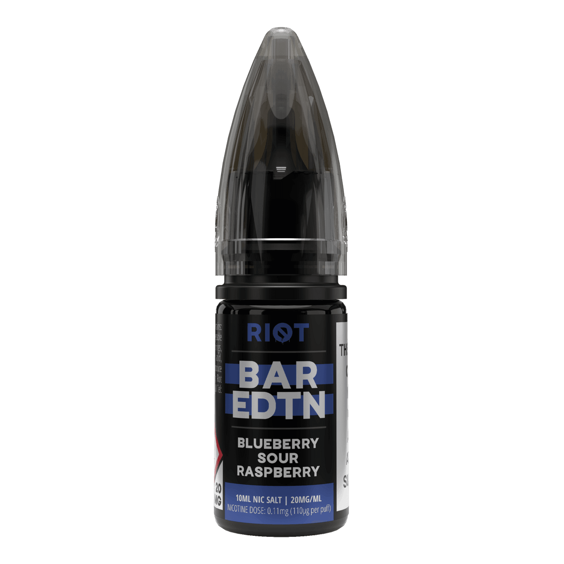 BLUEBERRY SOUR RASPBERRY - BAR EDTN - 10ML NIC SALT E-LIQUID - 0MG | 5MG | 10MG | 20MG BY RIOT SQUAD - Vapeslough