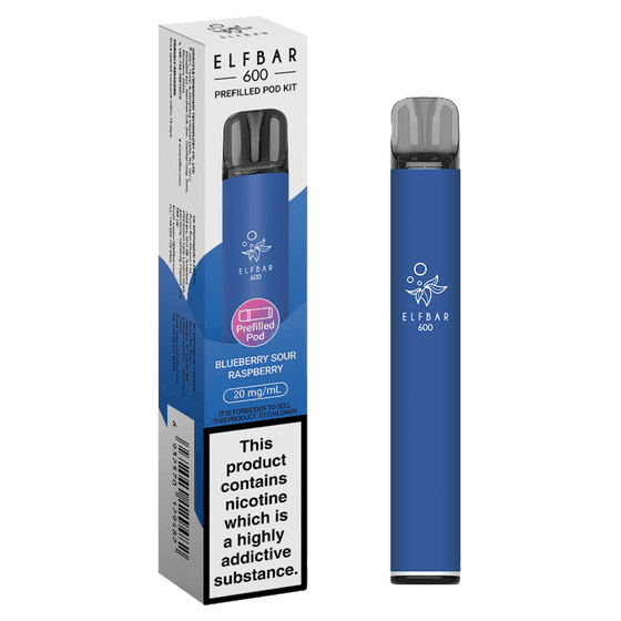 BLUEBERRY SOUR RASPBERRY - ELFBAR 600 PREFILLED POD KIT - Vapeslough