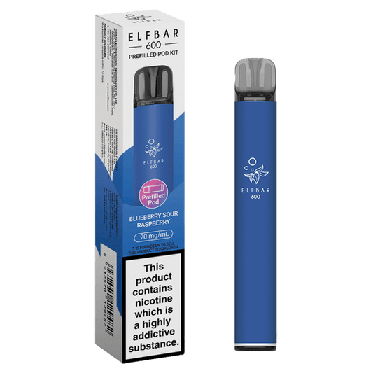 BLUEBERRY SOUR RASPBERRY - ELFBAR 600 PREFILLED POD KIT - Vapeslough