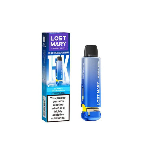 BLUEBERRY SOUR RASPBERRY - LOST MARY NERA 15K REPLACEMENT PREFILLED POD - Vapeslough