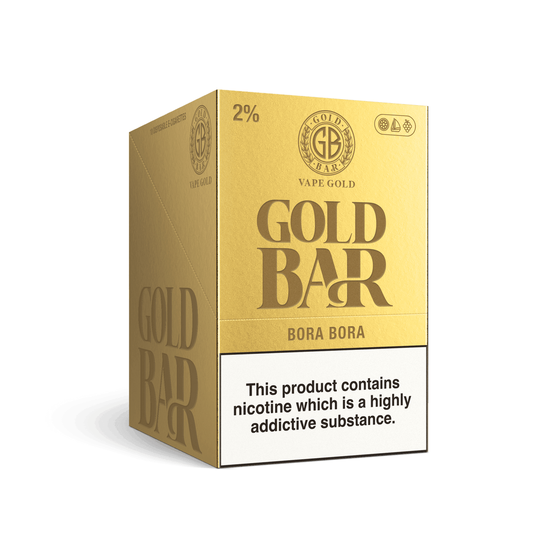 BORA BORA 2%(20MG) DISPOSABLE VAPE BY GOLD BAR - Vapeslough