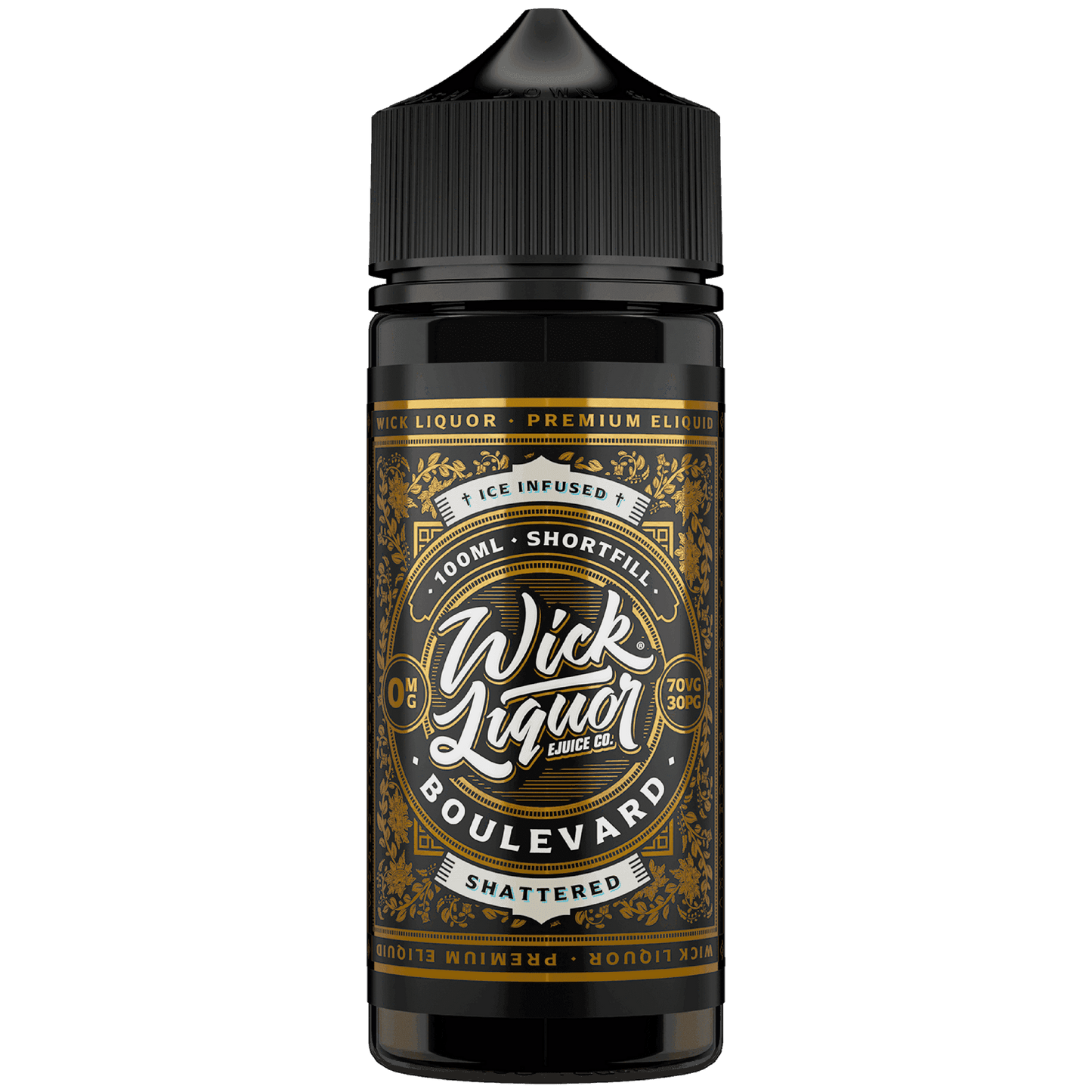 BOULEVARD SHATTERED 100ML SHORT FILL BY WICK LIQUOR - Vapeslough