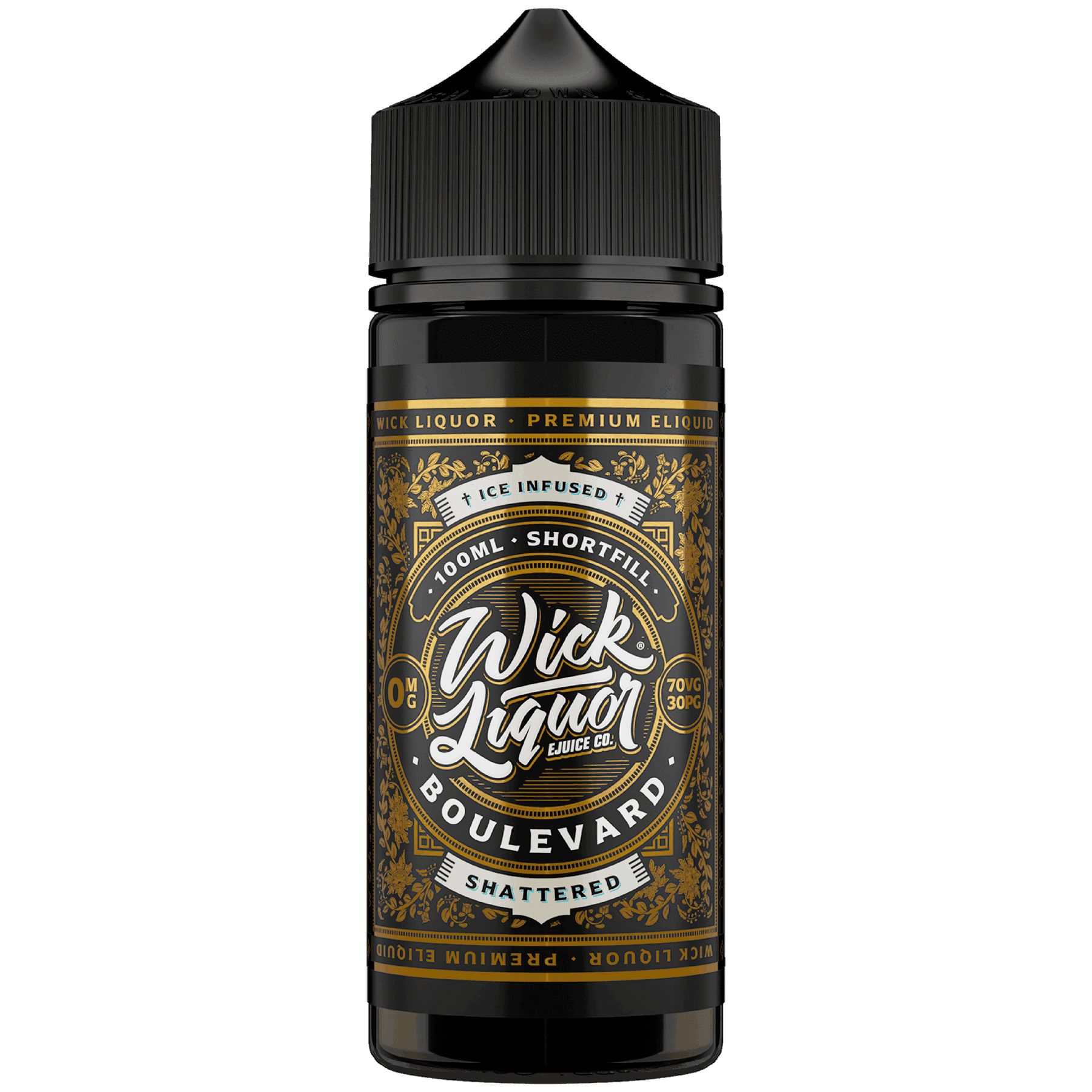 BOULEVARD SHATTERED 100ML SHORT FILL BY WICK LIQUOR - Vapeslough