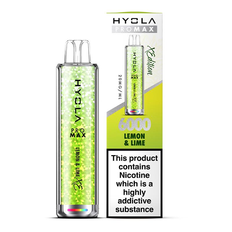 LEMON & LIME - X LIMITED EDITION HYOLA PRO MAX 6000 DISPOSABLE VAPE - 20MG(2%)