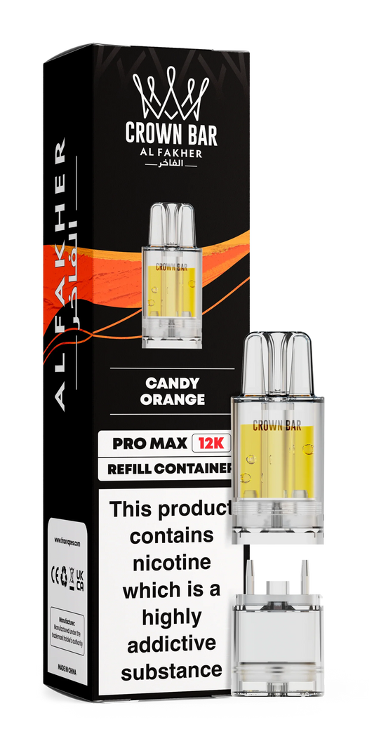 Candy Orange Al Fakher Crown Bar Pro Max 12K Refill Pod - Vapeslough