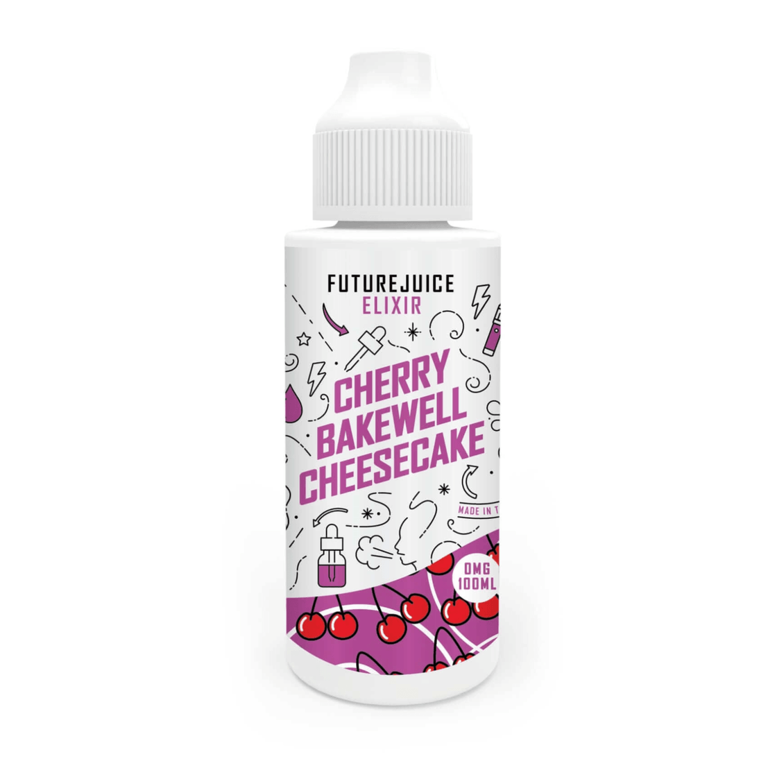 CHERRY BAKEWELL CHEESECAKE 100ML SHORT FILL E-LIQUID BY FUTURE JUICE - Vapeslough