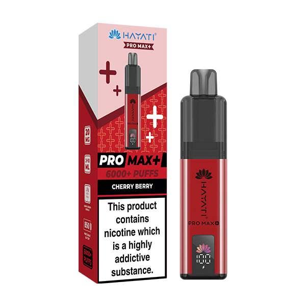CHERRY BERRY - HAYATI PRO MAX+ DISPOSABLE VAPE - 20MG(2%) - Vapeslough