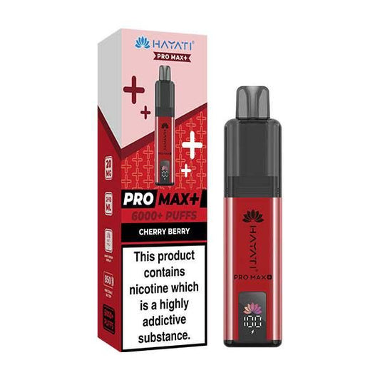 CHERRY BERRY - HAYATI PRO MAX+ DISPOSABLE VAPE - 20MG(2%) - Vapeslough