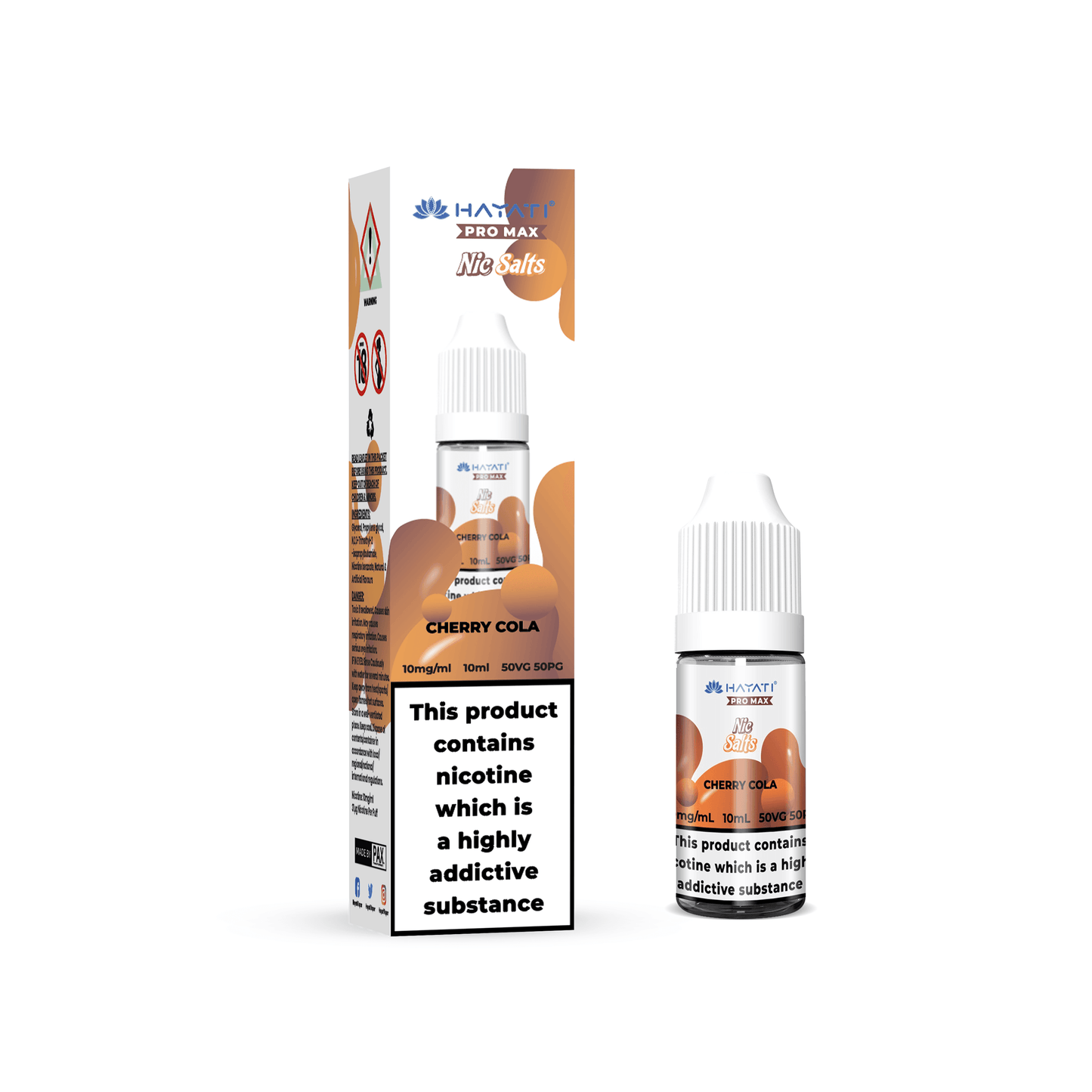 CHERRY COLA 10ML NIC SALT BY HAYATI PRO MAX 10MG(1%) | 20MG(2%) - Vapeslough