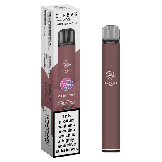 CHERRY COLA - ELFBAR 600 PREFILLED POD KIT - Vapeslough