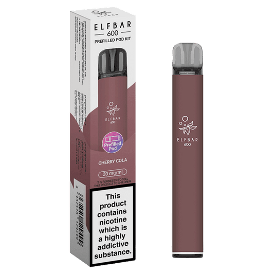 CHERRY COLA - ELFBAR 600 PREFILLED POD KIT - Vapeslough