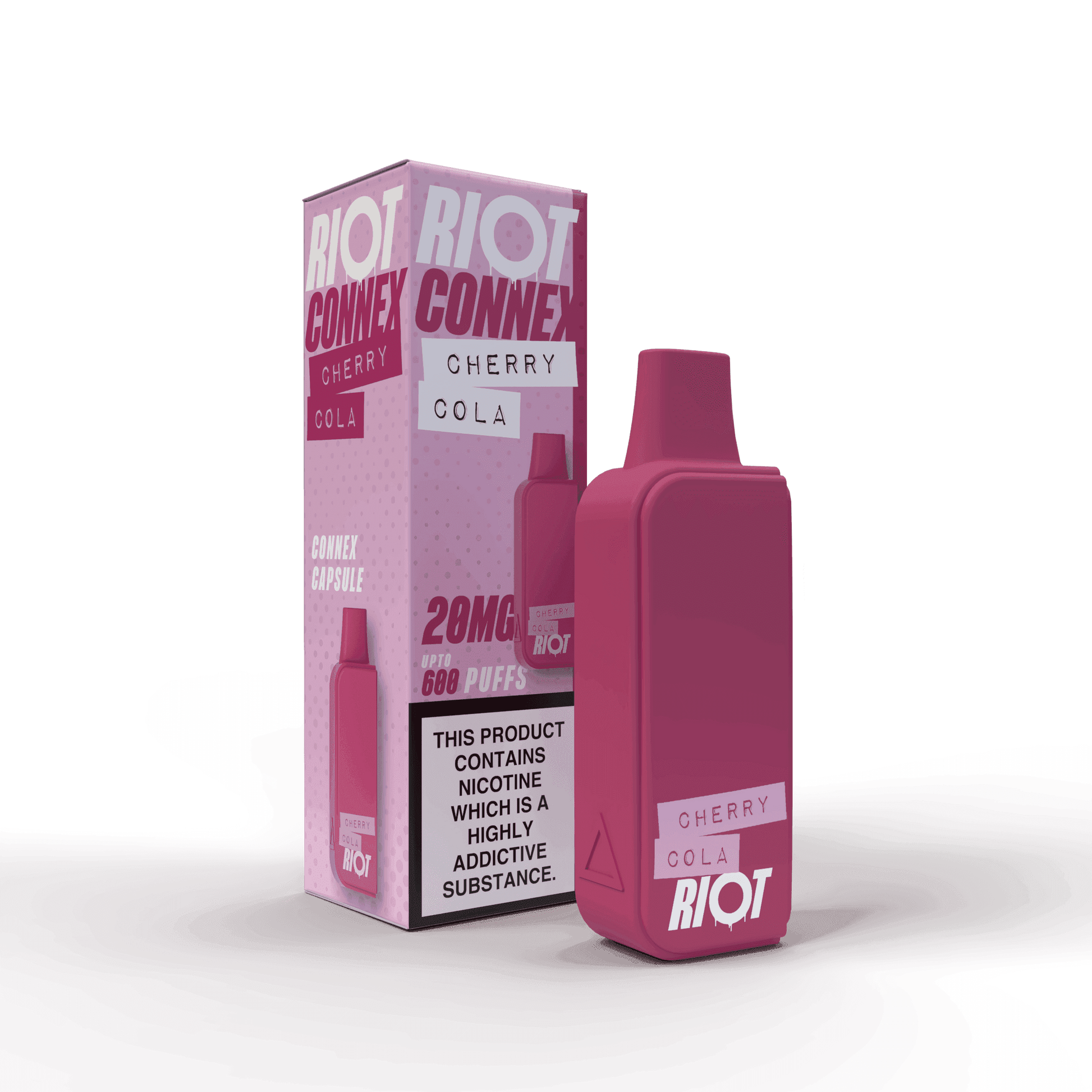 CHERRY COLA - RIOT CONNEX - PRE-FILLED POD - 600 PUFFS BY RIOT SQUAD - Vapeslough