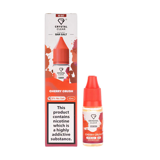 CHERRY CRUSH CRYSTAL CLEAR BAR SALTS 10mg|10ml - Vapeslough