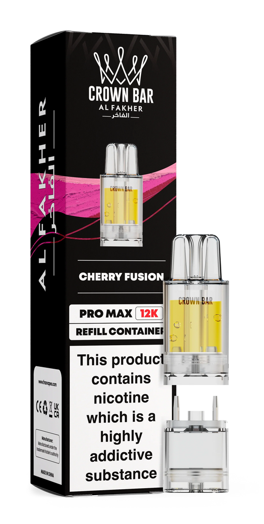 Cherry Fusion Al Fakher Crown Bar Pro Max 12K Refill Pod - Vapeslough