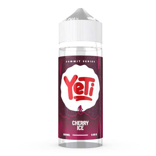 CHERRY ICE 100ML SHORT FILL E-LIQUID BY YETI SUMMIT SERIES - Vapeslough