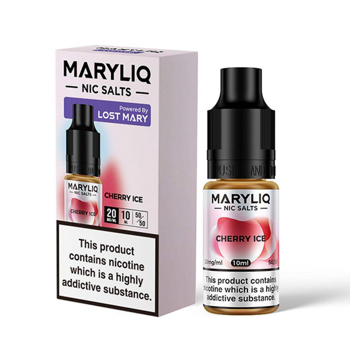 CHERRY ICE 10ML E-LIQUID NICOTINE SALT BY MARYLIQ - LOST MARY - Vapeslough