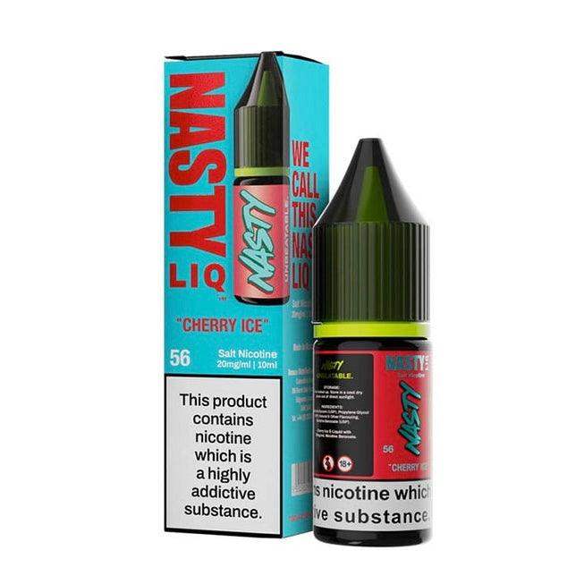 CHERRY ICE 10ML E LIQUID NICOTINE SALT BY NASTY LIQ - Vapeslough