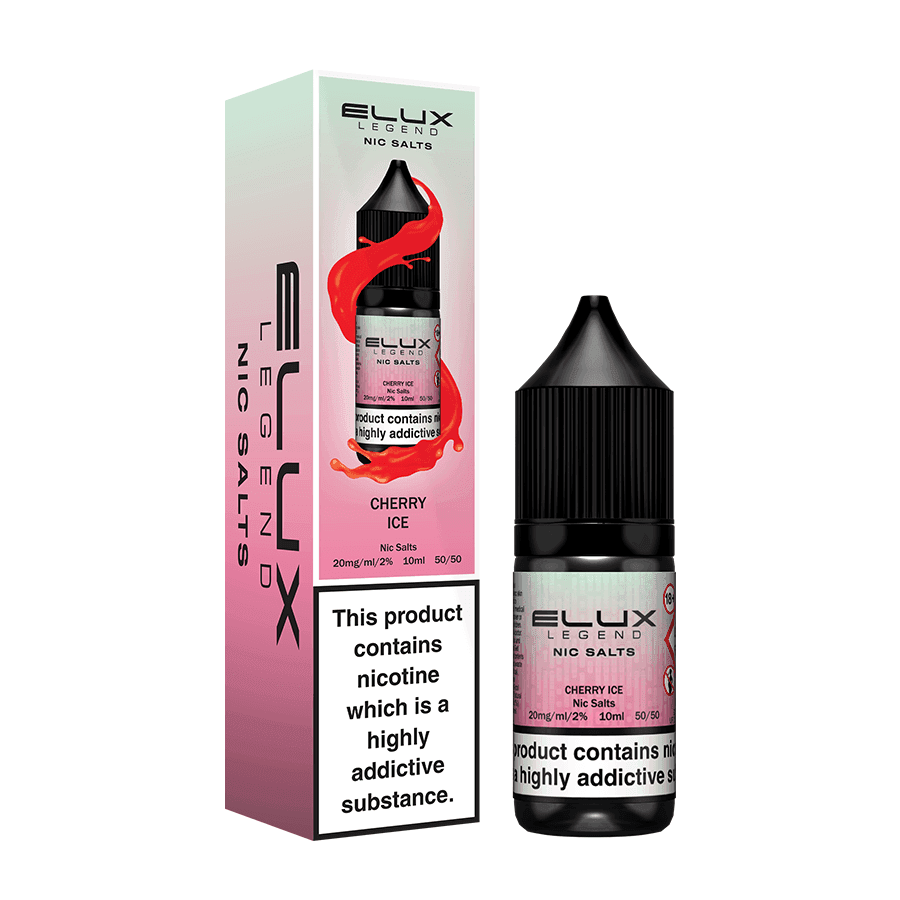 CHERRY ICE 10ML NIC SALT BY ELUX LEGEND 10MG(1%) | 20MG(2%) - Vapeslough