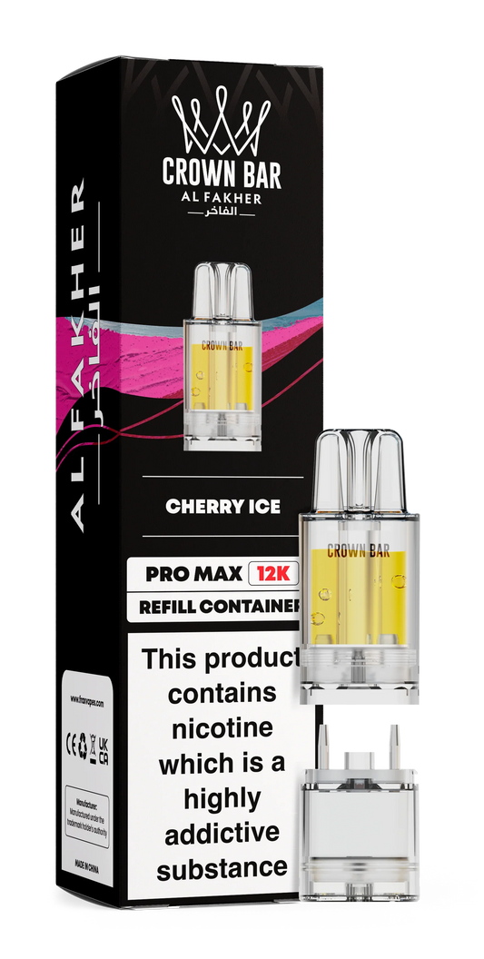 Cherry Ice Al Fakher Crown Bar Pro Max 12K Refill Pod - Vapeslough
