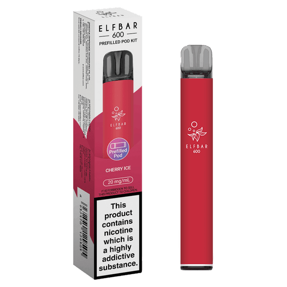 CHERRY ICE - ELFBAR 600 PREFILLED POD KIT - Vapeslough