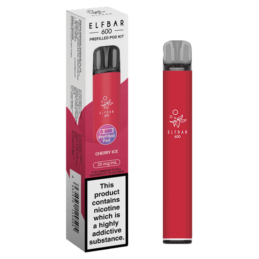 CHERRY ICE - ELFBAR 600 PREFILLED POD KIT - Vapeslough