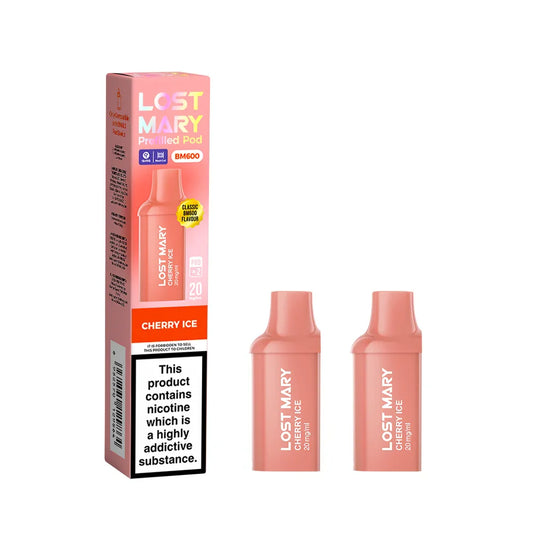 CHERRY ICE LOST MARY BM600 PODS (PACK OF 2) - Vapeslough