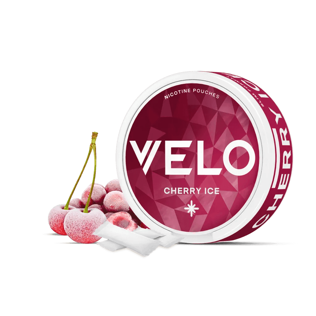 CHERRY ICE NICOTINE POUCHES BY VELO - Vapeslough