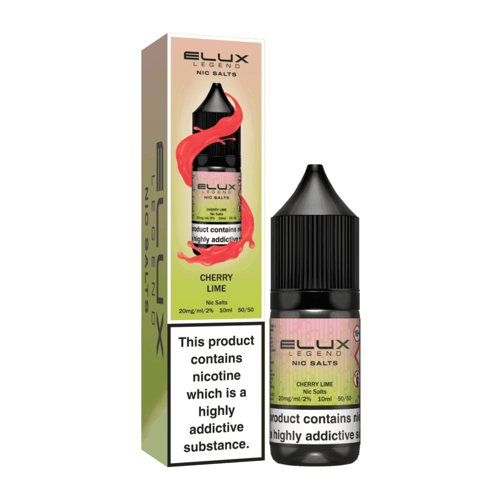 CHERRY LIME 10ML NIC SALT BY ELUX LEGEND 10MG(1%) | 20MG(2%) - Vapeslough
