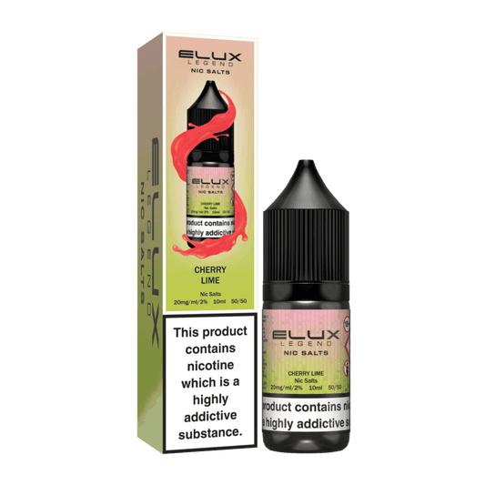 CHERRY LIME 10ML NIC SALT BY ELUX LEGEND 10MG(1%) | 20MG(2%) - Vapeslough