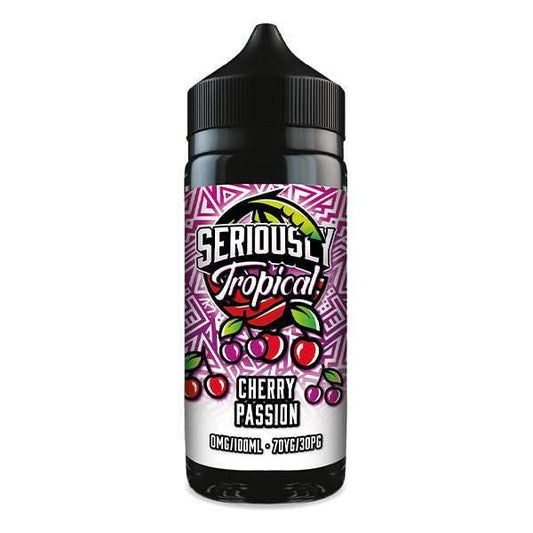 CHERRY PASSION - SERIOUSLY TROPICAL - 100ML SHORT FILL E-LIQUID BY DOOZY - Vapeslough