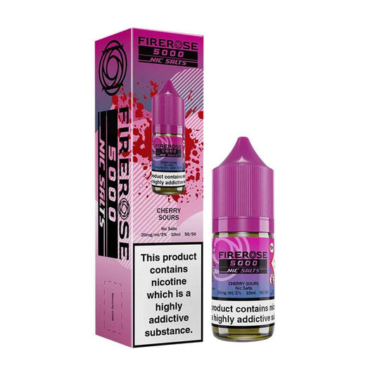 CHERRY SOURS - FIREROSE 5000 - 10ML NIC SALT BY ELUX LEGEND 10MG(1%) | 20MG(2%) - Vapeslough