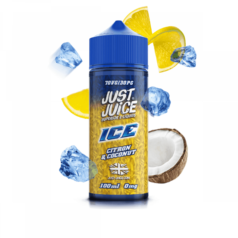 CITRON & COCONUT ICE 100ML SHORT FILL E-LIQUID BY JUST JUICE - Vapeslough