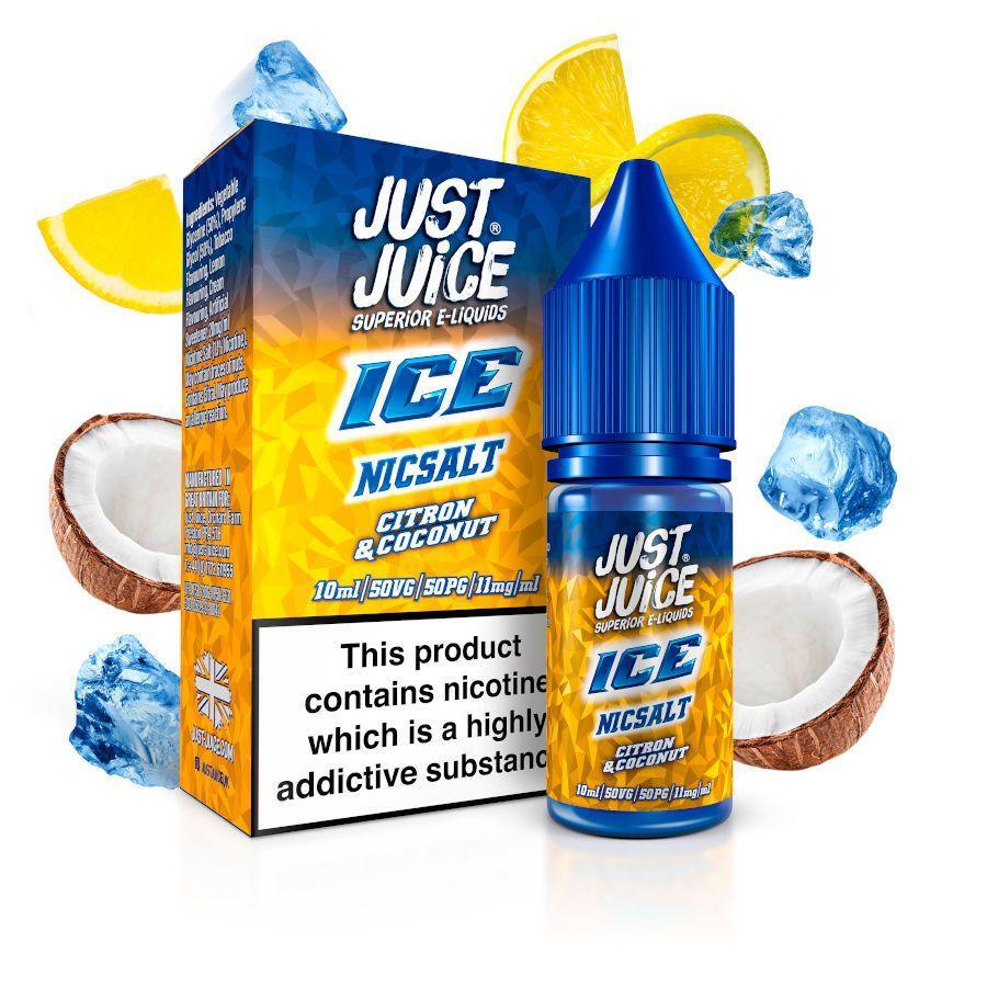 CITRON & COCONUT ICE NIC SALT E-LIQUID BY JUST JUICE - Vapeslough