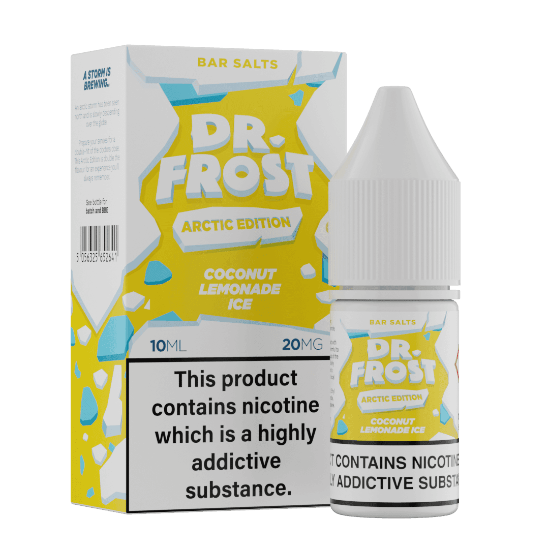 COCONUT LEMONADE ICE 10ML NIC SALT BY DR FROST - ARCTIC EDITION - Vapeslough